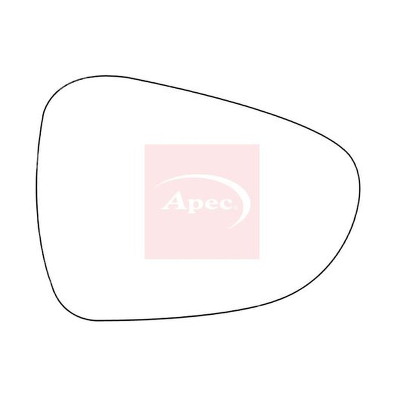 Apec Exterior Wing Mirror Glass Right fits Citroën C3 II 2009-2016