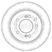 Borg & Beck Front & Rear Brake Discs & Pads fits Ssangyong Rodius I 2005 on