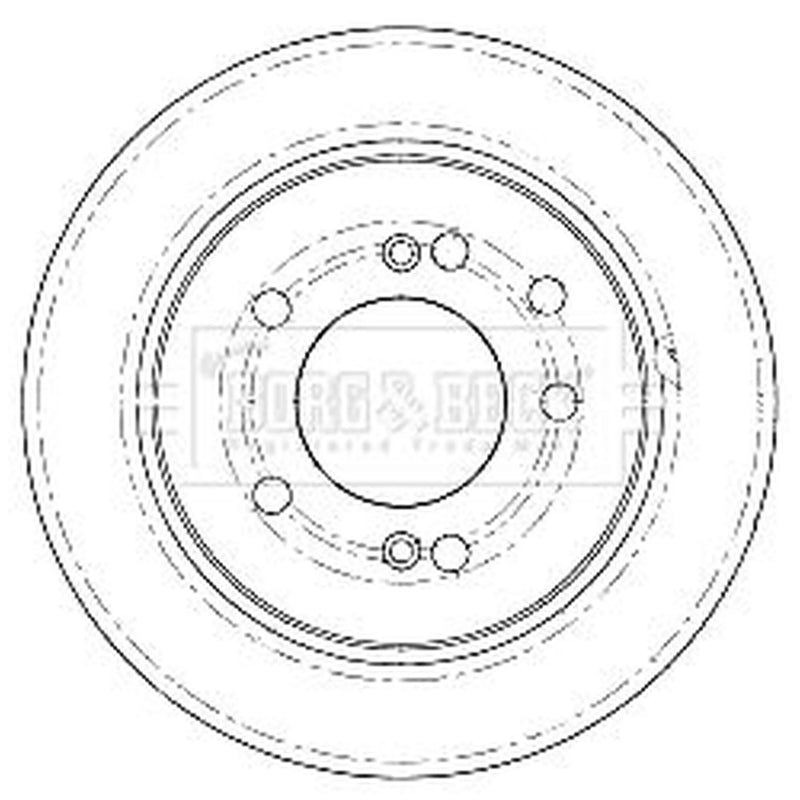 Borg & Beck Front & Rear Brake Discs & Pads fits Ssangyong Rodius I 2005 on
