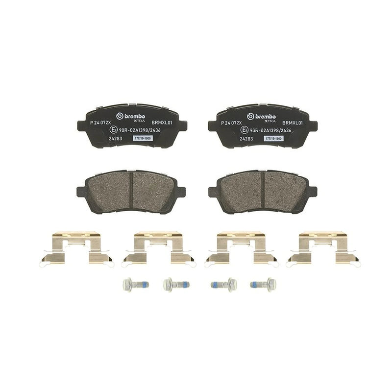 Brembo 4 x Front Brake Pad Set fits Ford Fiesta 2010-2017 1.6