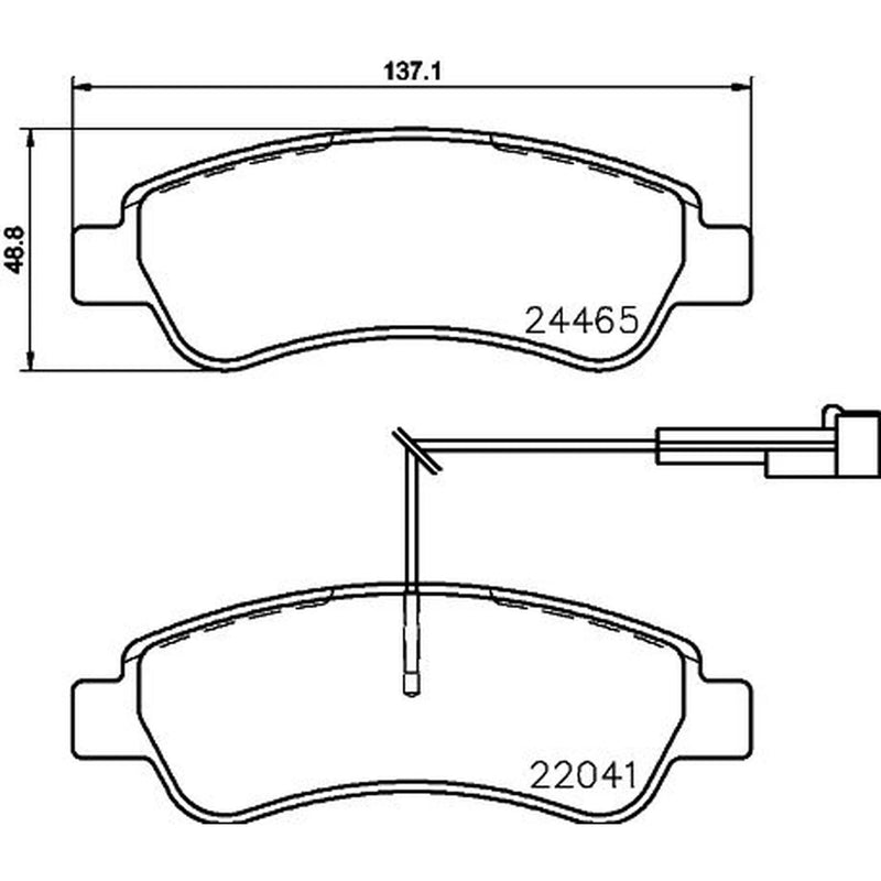 Mintex Rear Brake Pad Set fits Citroën Relay III 2006-2023 2.0 2.2 3.0