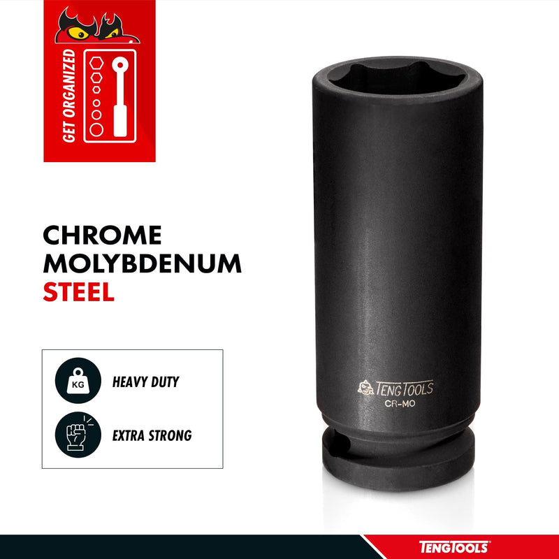 Teng Tools 1/2" Deep Impact Socket DIN AF 11/16" Teng Tools - Dynamic Drive