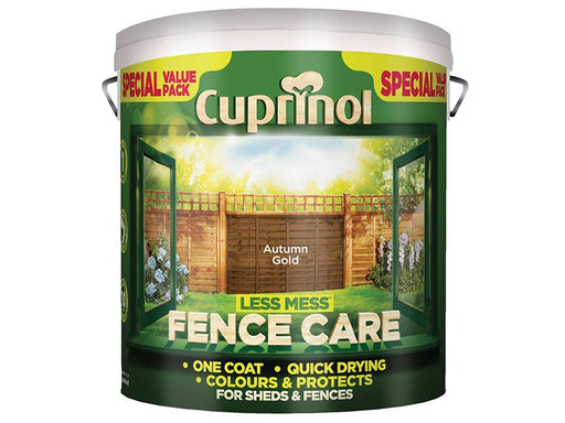 Cuprinol Less Mess Fence Care Autumn Gold 6 litre Cuprinol - Dynamic Drive