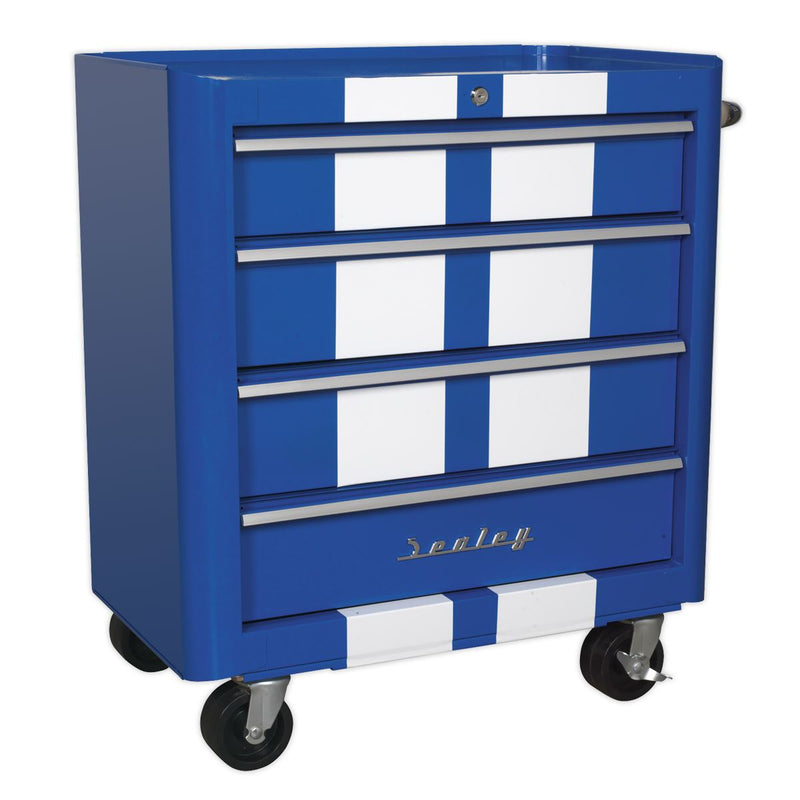 Premier Retro Style Topchest Mid-Box Tool Chest & Rollcab Combination 10 Drawer Sealey Premier - Dynamic Drive
