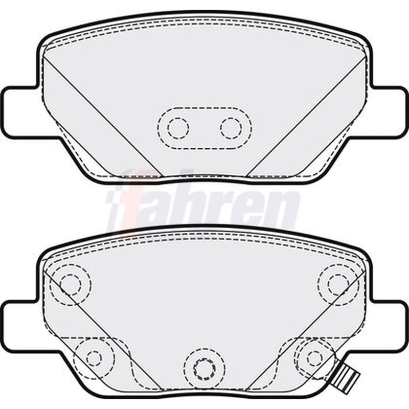 Fahren Rear Brake Pad Set FBP3791