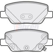 Fahren Front & Rear Pads fits Fiat Tipo 2015-2020 1.3 1.4 1.6