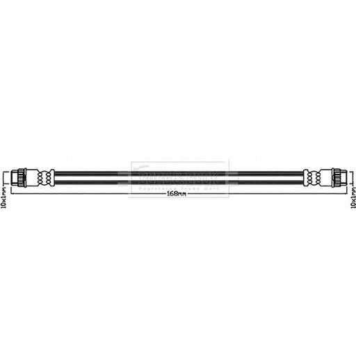Borg & Beck Brake Hydraulic Hose Line inner BBH8248