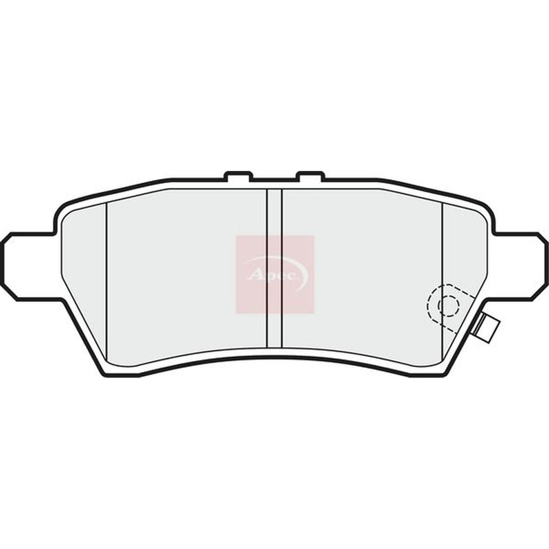 Apec Rear Brake Pad Set fits Nissan Pathfinder III 2005-2010 2.5 3.0 4.0