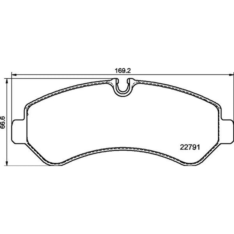 Brembo 4 x Rear Brake Pad Set fits Mercedes-Benz Sprinter 5-T 2018-2021