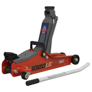 Sealey Low Profile Short Chassis Trolley Jack 2 Tonne - Red 1020LE Sealey - Dynamic Drive
