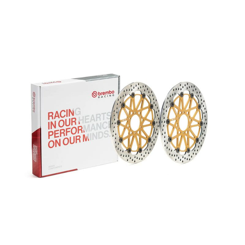 Brembo Front Brake Floating Brake Disc Discs & Pads fits Aprilia Tuono 2014 on