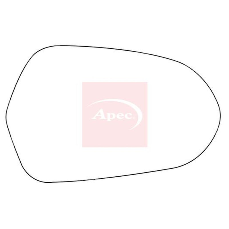 Apec Exterior Wing Mirror Glass Right fits Audi A3 2011-2012