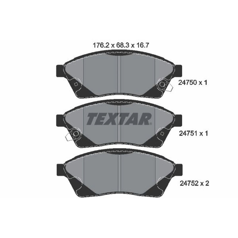 Textar Front Brake Pad Set 2475001