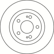 Abtex Front Brake Vented Discs & Pads fits Mitsubishi Outlander II 2006-2012 2.4