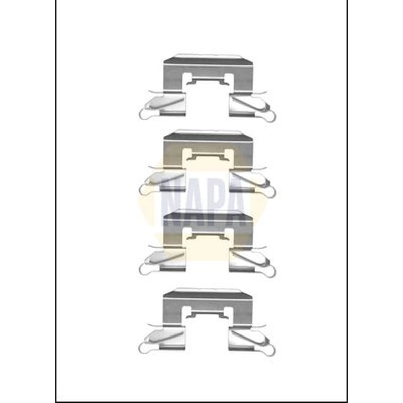 NAPA Brake Pad Accessory Fitting Kit Front fits Daihatsu Materia 2006 on 1.5