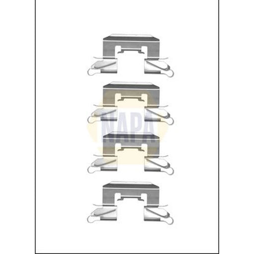 NAPA Brake Pad Accessory Fitting Kit Front fits Daihatsu Materia 2006 on 1.5