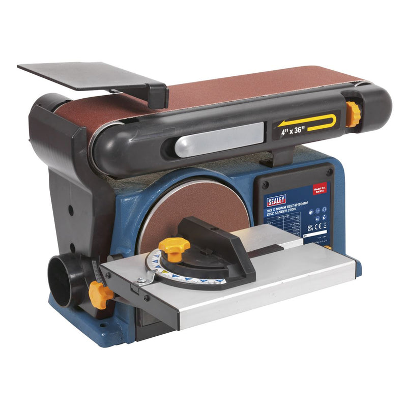 Sealey Belt/Disc Sander 915 x 100mm/ï150mm 370W/230V SM914 Sealey - Dynamic Drive