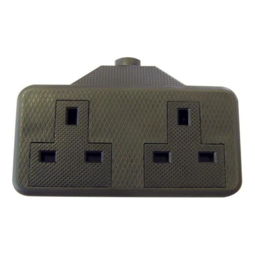 Dencon Trailing Socket 13A 2-Gang Black Dencon - NN4 Online