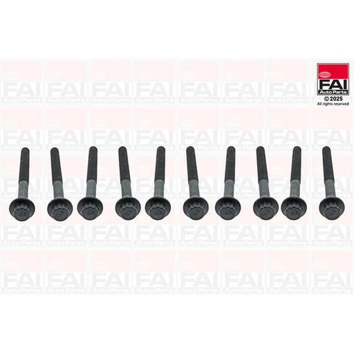 FAI Cylinder Head Bolt Set M12 x 1.5 fits Hyundai Accent IV 2011-2017 1.6