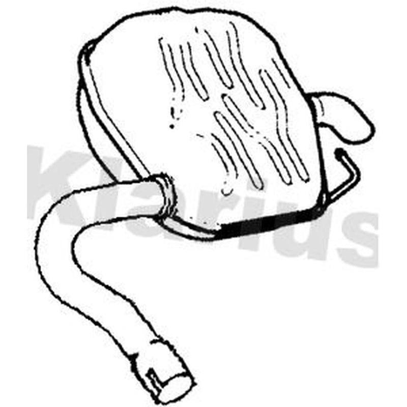 Klarius Box With Tail Pipe Right Rear fits Ford Mondeo IV 2008-2010 2.2