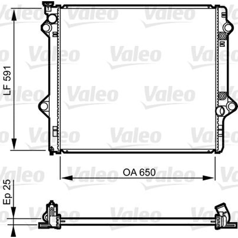 Valeo Engine Radiator 735568