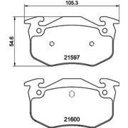 Mintex Front & Rear Brake Discs & Pads fits Renault Clio I 1991-1998 1.4 1.8