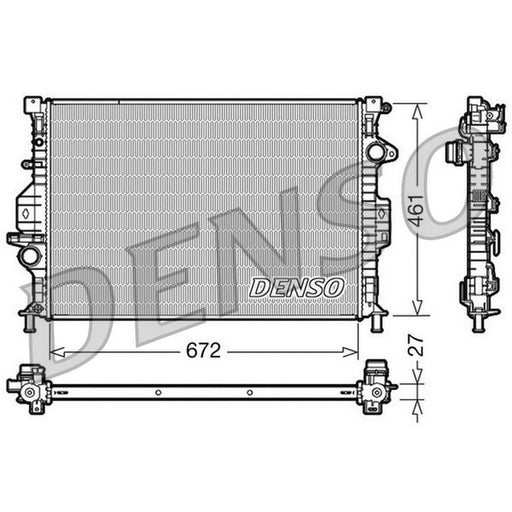 Denso Engine Radiator fits Ford C-Max 2007-2010 2.0