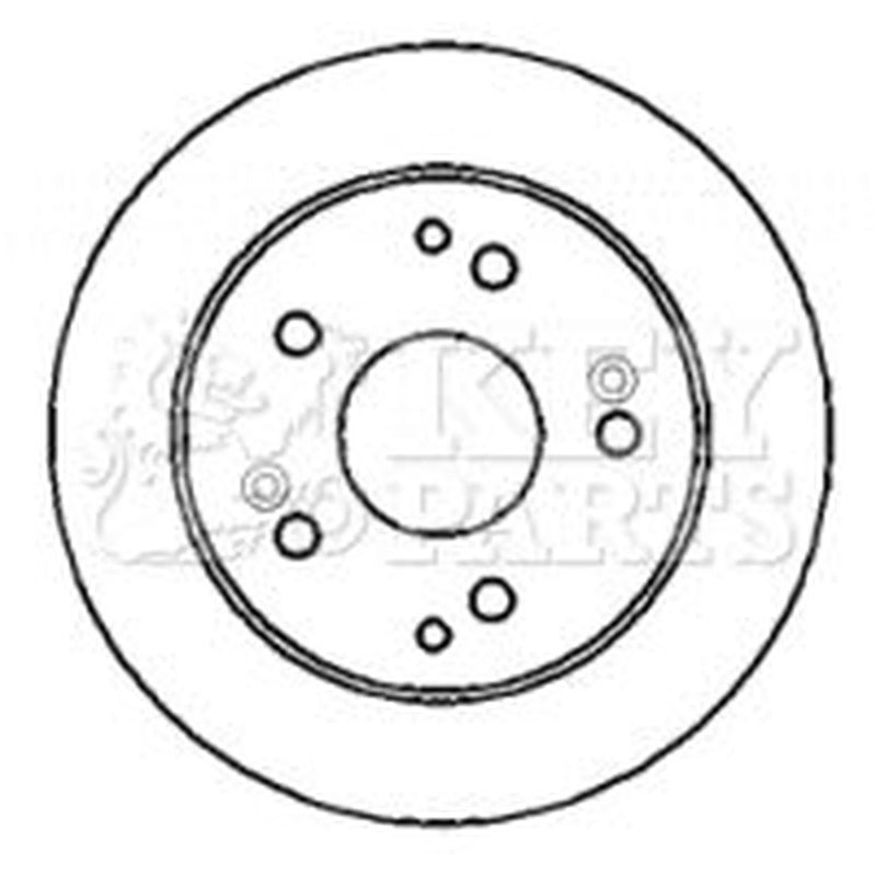 Key Parts Front & Rear Brake Discs & Pads fits Honda Civic VII 2001-2005 1.6