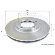 Comline Front Brake Discs & Pads fits Hyundai H-1 2001-2004 2.5