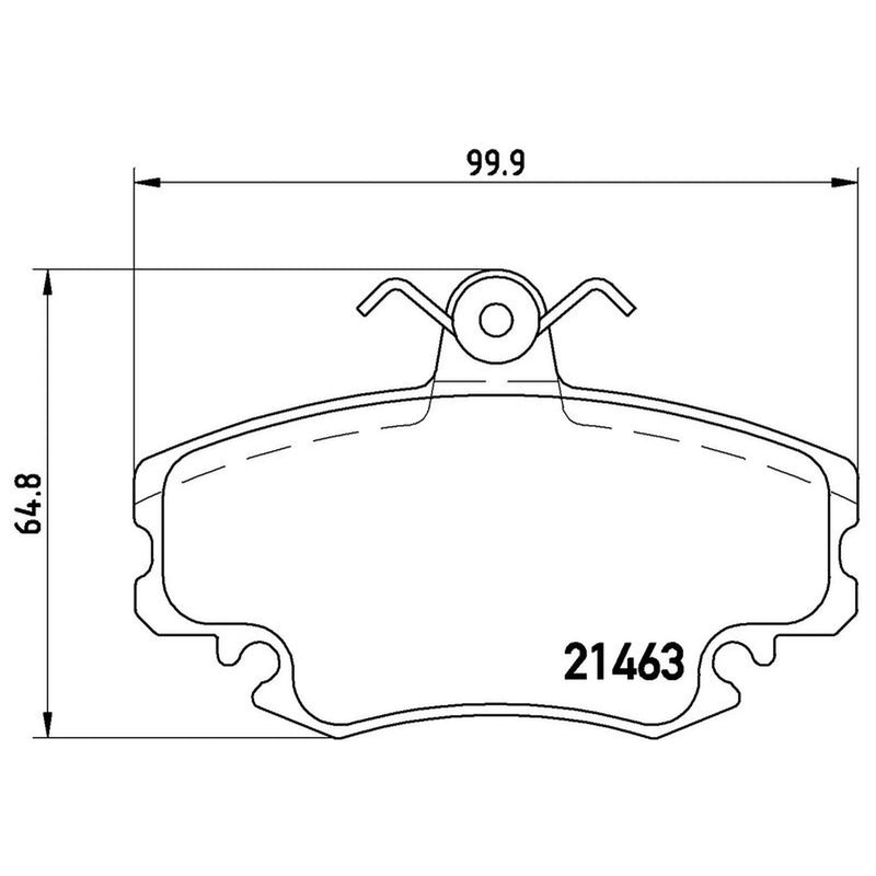Brembo 4 x Front Brake Pad Set fits Alpine V6 1985-1990