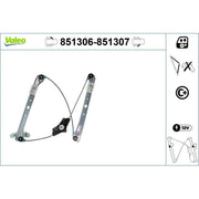 Valeo Electric Window Regulator Lifter Right Front 851307