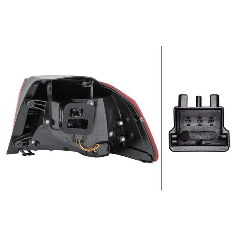 Hella Tail Light / Lamp WY21W Left fits VW Golf VI 2008-2013