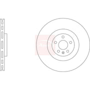 Apec 2 x Vented Brake Discs fits Volvo XC90 II 2015-2022