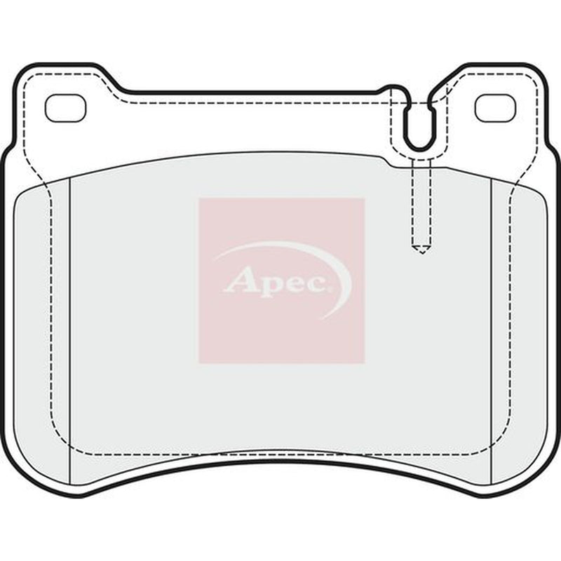 Apec Front Brake Pad Set fits Mercedes-Benz C-Class 2000-2008