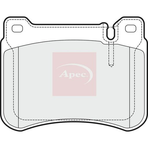 Apec Front Brake Pad Set fits Mercedes-Benz C-Class 2000-2008