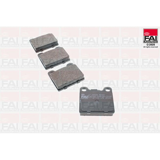 FAI Rear Brake Pad Set fits Volvo 740 1983-1992 2.0 2.3 2.4