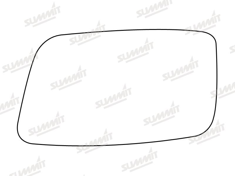Summit Stick-On Standard Mirror Glass fits Renault 21 LHS Summit - Bars 4 Cars