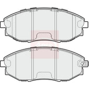 Apec Front Brake Pad Set fits Chevrolet Epica 2006-2011 2.0