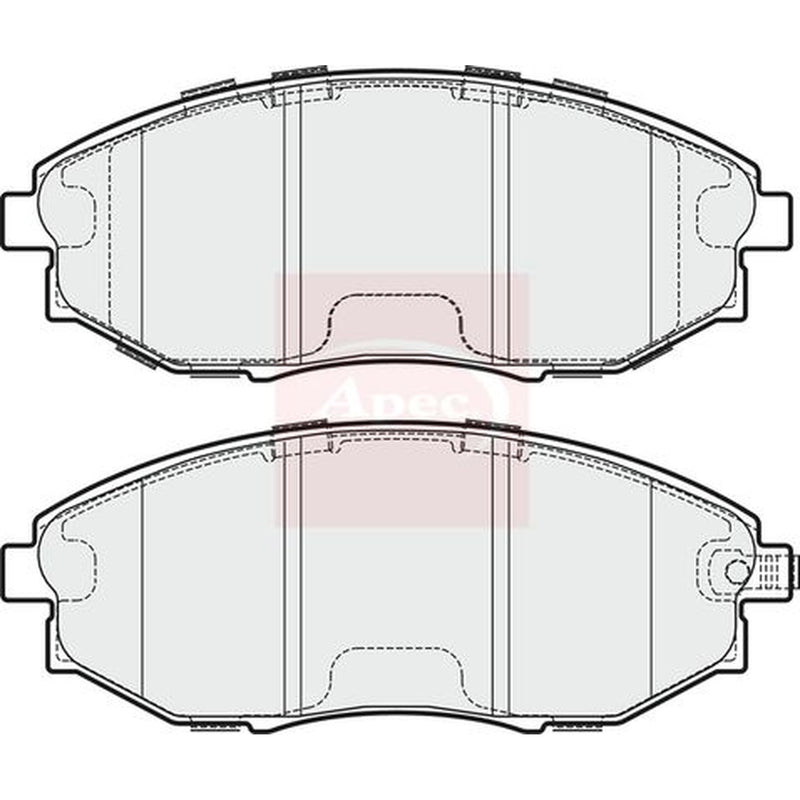 Apec Front Brake Pad Set fits Chevrolet Epica 2006-2011 2.0