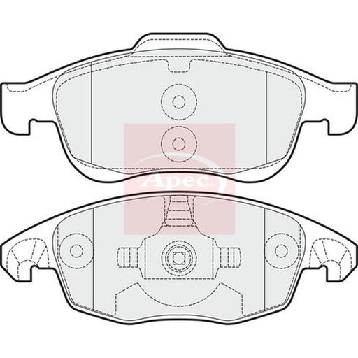 Apec Front Brake Pad Set fits Citroën Berlingo First Box Body 2010 on