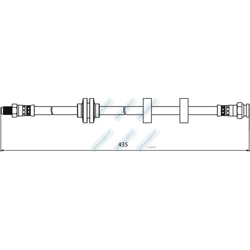 Apec Brake Hydraulic Hose Line Front fits Alfa Romeo Spider 1998-2005 2.0