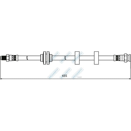 Apec Brake Hydraulic Hose Line Front fits Alfa Romeo Spider 1998-2005 2.0