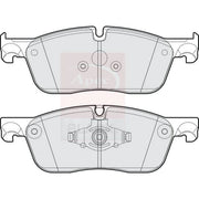 Apec Black Front Brake Pad Set fits Land Rover Discovery Sport 2019 on 2.0