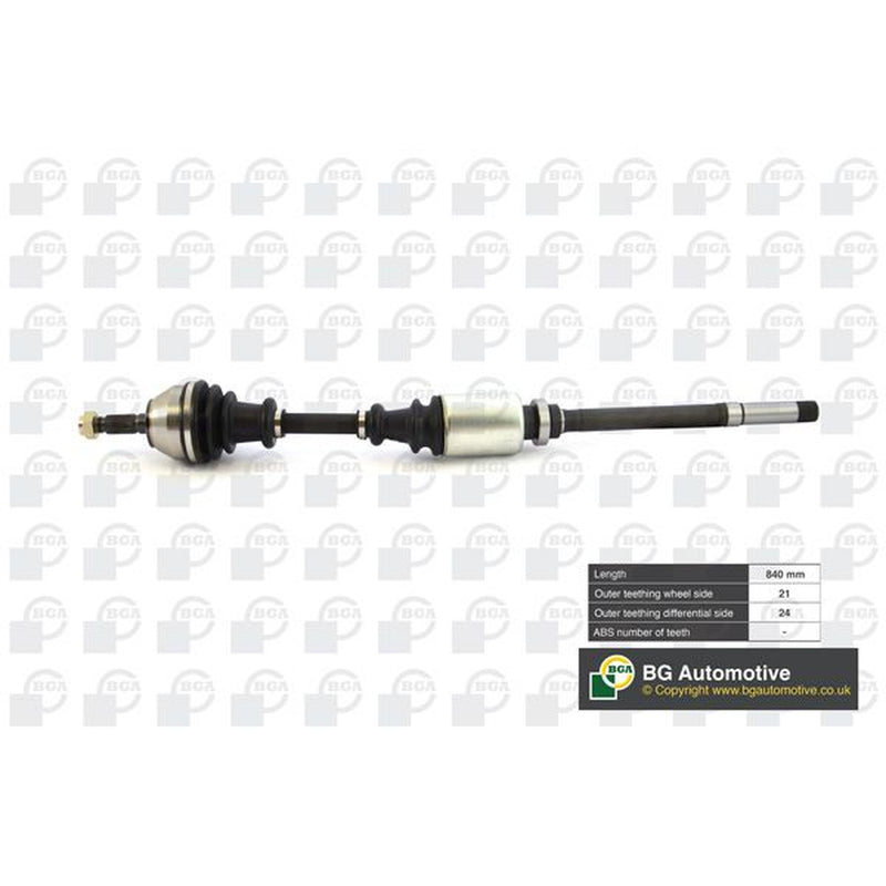 BGA CV Drive Shaft Driveshaft Front Right fits Citroën C15 1987-2000 1.8
