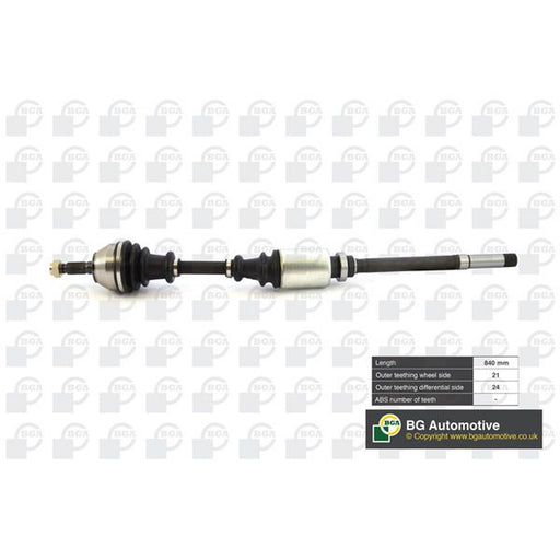 BGA CV Drive Shaft Driveshaft Front Right fits Citroën C15 1987-2000 1.8