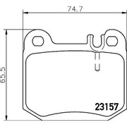 DON Front & Rear Pads fits Mercedes-Benz M-Class 1998-2005