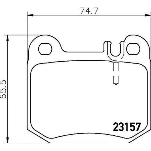 Mintex Rear Brake Pad Set fits Maserati Quattroporte V 2004 on 4.2