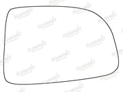Summit Stick-On Standard Mirror Glass fits Kia Carens RHS Summit - Bars 4 Cars