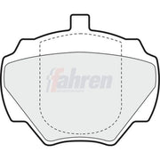 Fahren Rear Brake Pad Set FBP3385