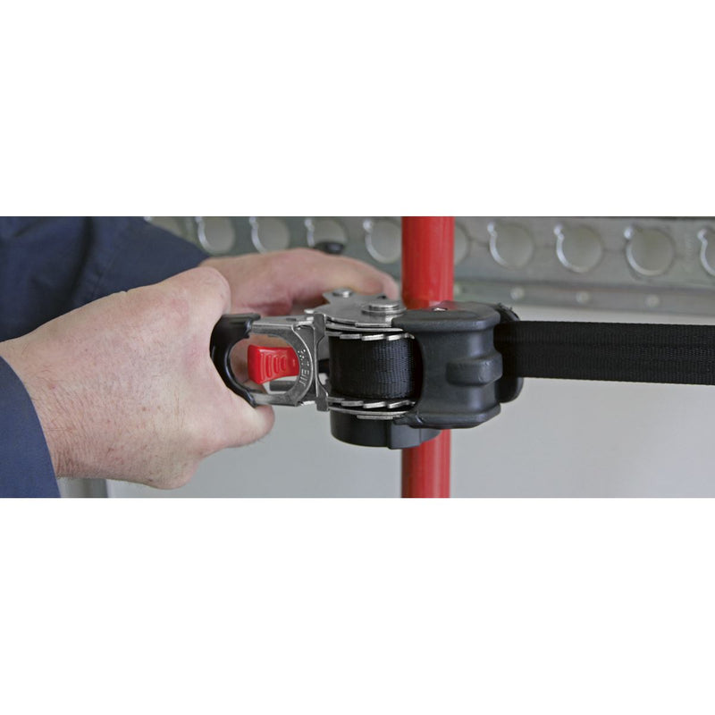 Sealey Auto Retract Ratchet Tie Down Strap 600kg Capacity 25mmx3m ATD25301 Sealey  - Dynamic Drive